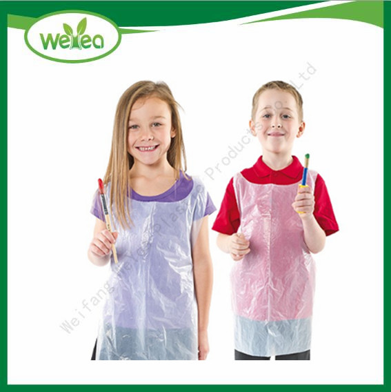 Disposable PE Barber LDPE Apron for Kid
