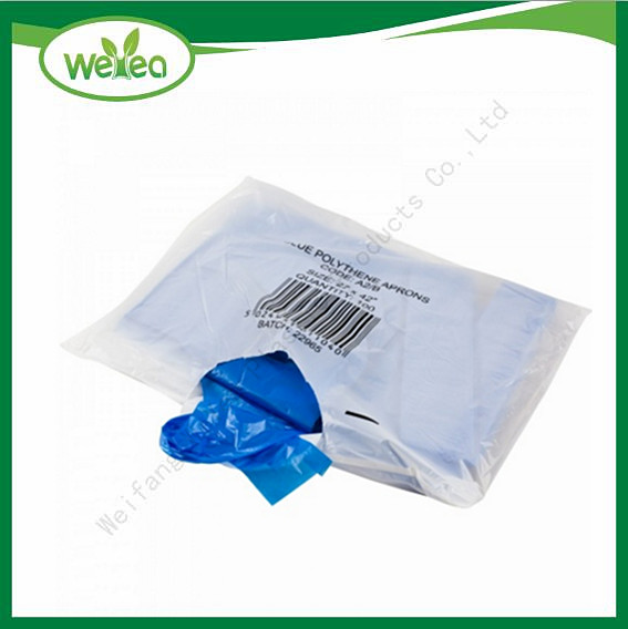 LDPE  Plastic Disposable Hygienic White Apron