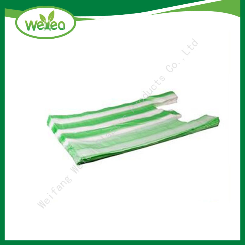 Candy Striped Plastic Packaging Bag