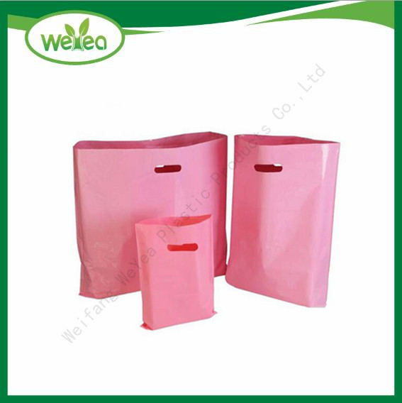 Polythene Colorful Die Cut Handle Bags