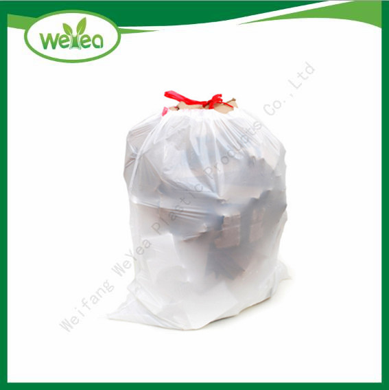 Plastic HDPE Drawstring Tash Bags